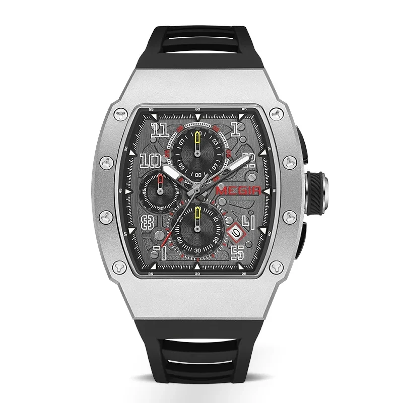 MEGIR 8411 New Arrival Quartz Mens Watches Luxury Man Fashion Wristwatch Special Style Watch For Men Custom Your Own Logo