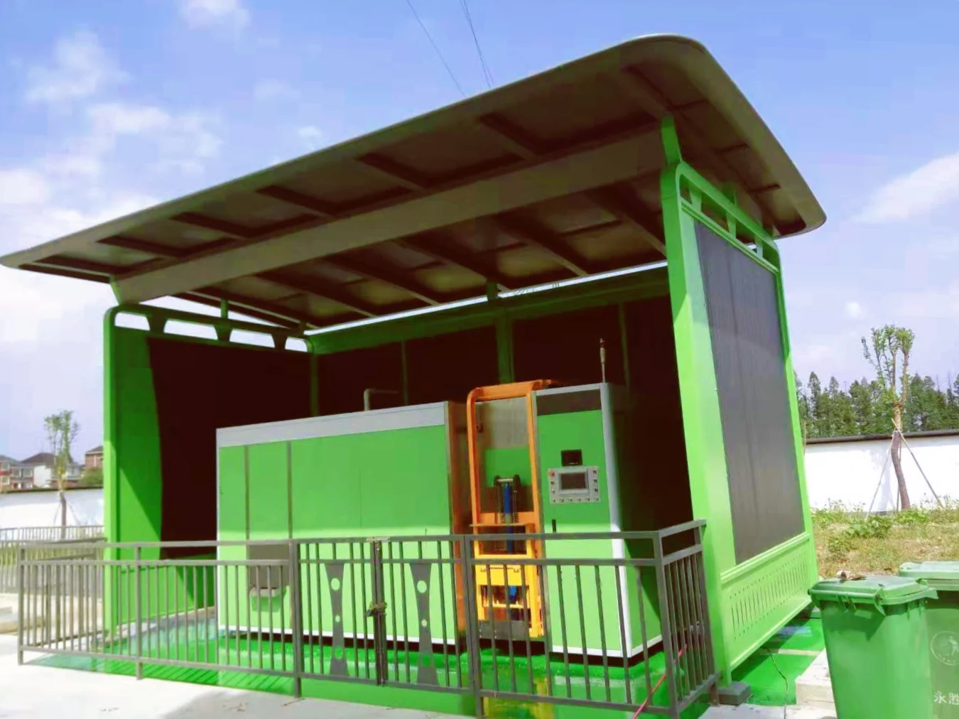 
food waste organic decomposer composting grinder machine kitchen waste composting machine 