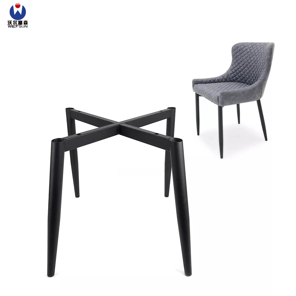 Luxury Nordic Velvet Fabric Modern Luxury Design Furniture Dining Room Chairs Upholstered Metal Dining Chair Legs