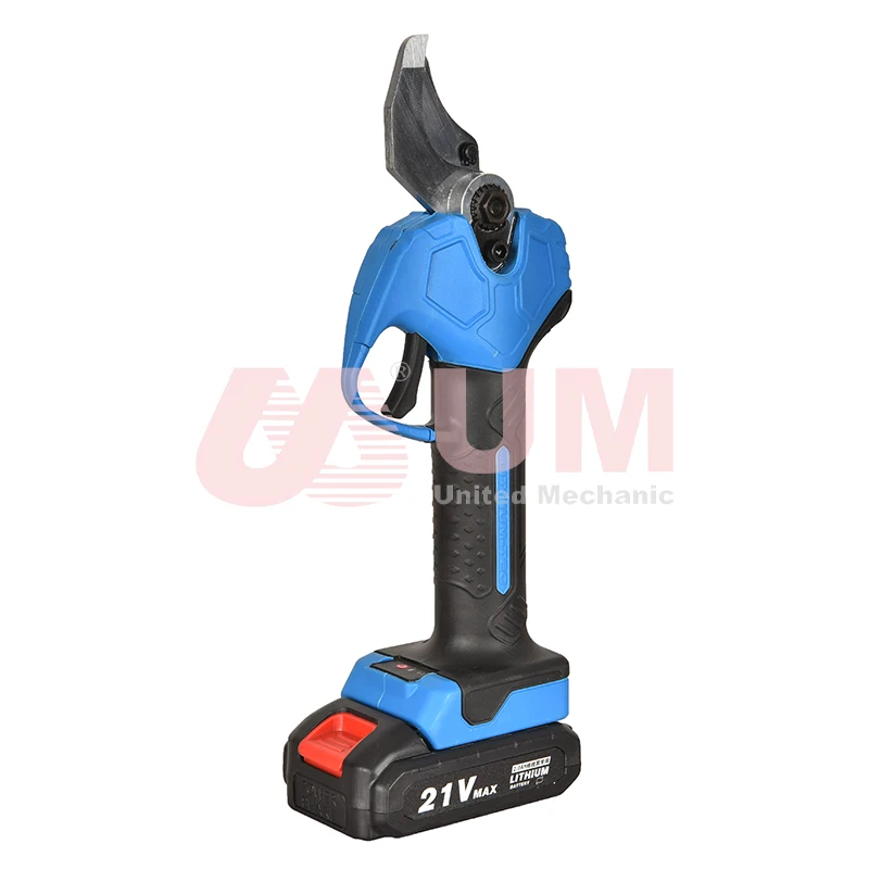 UM Professional 21V Wood Pruner Lithium Branch Pruner Electric Pruning Shear Garden Cordless Pruner Scissors