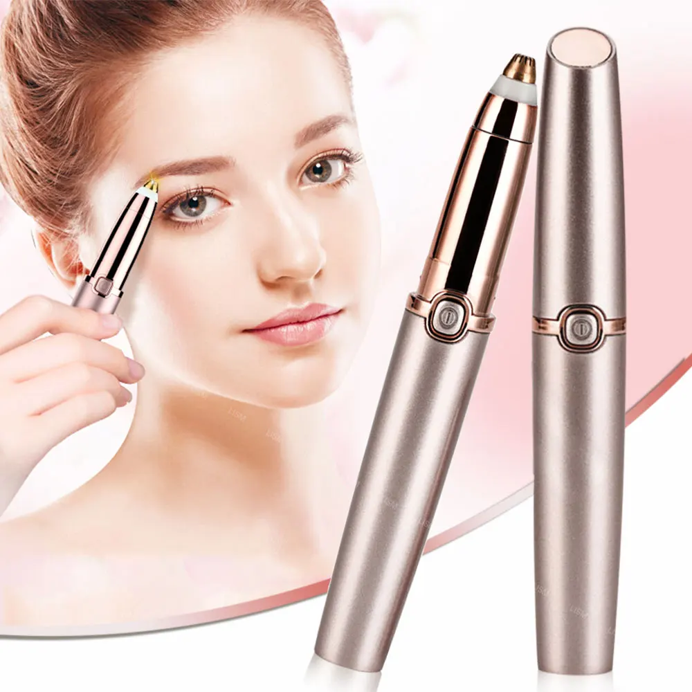 Portable Mini Electric Eyebrow Trimmer Lip Face Hair Razor Epilator Pen Hair Remover Eyebrow Shaver USB hair trimmer