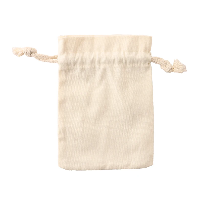 Хлопковые Сумки на шнурке для хранения, холщовая Хлопковая Сумка-тоут на шнурке, нетканые сумки