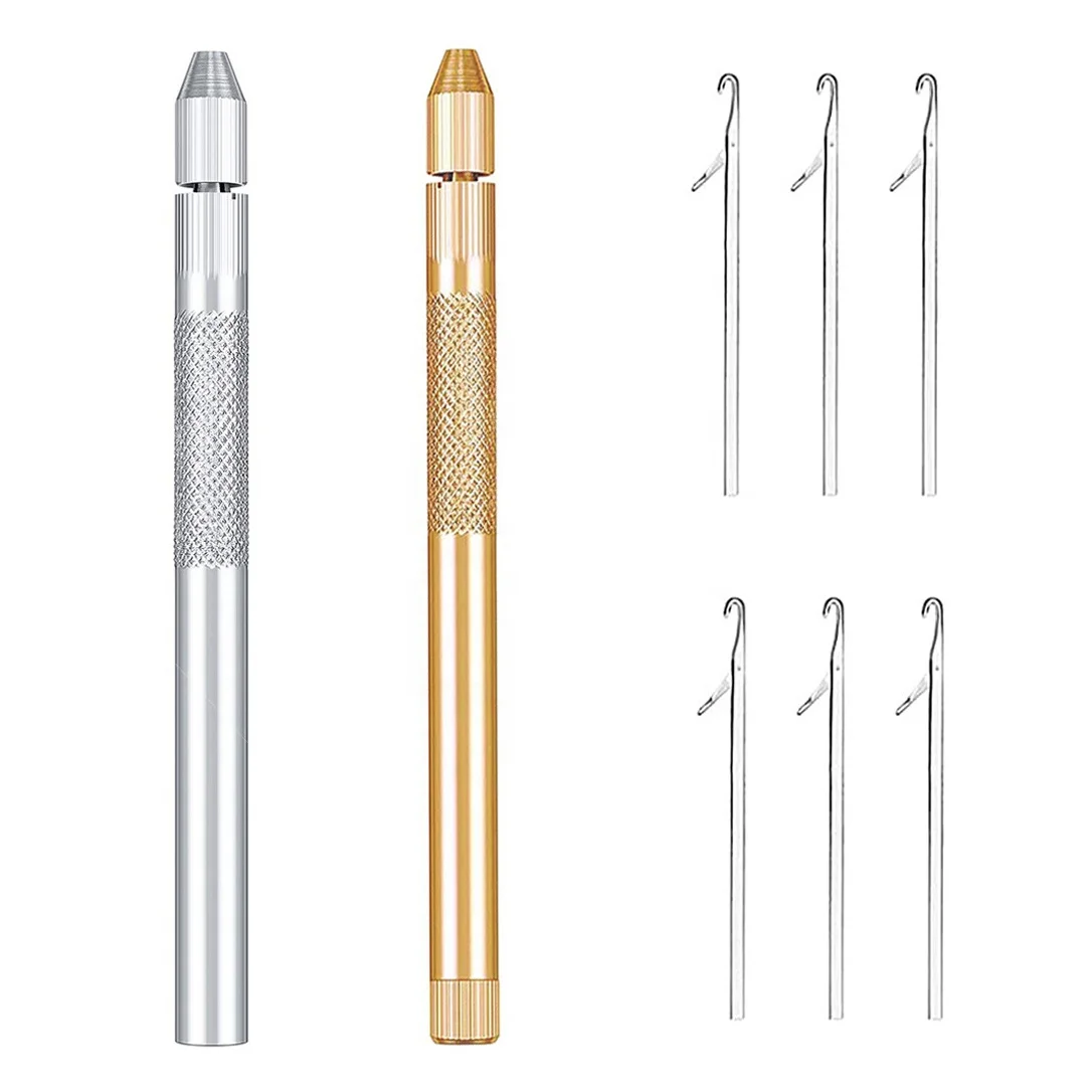 GlamorDove Silver Metal Multifunctional Demountable Loop Hook Tools For Micro Rings Links Beads