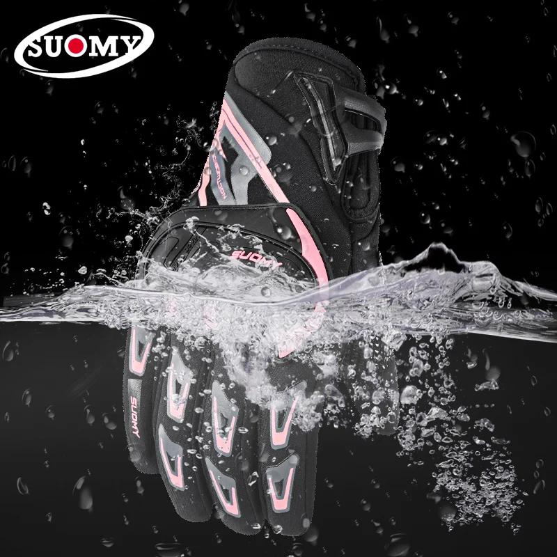 SUOMY Winter Outdoor Waterproof Windproof Ski Gloves Touch Screen Riding Motorcycle Snowboard Gloves