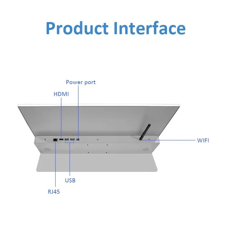 New 24 Inch Desktop Restaurant Electronic Menu Board Black Lcd SDK A1/a2 Shopping Mall Advertising Light Box Led Menu 2 Years