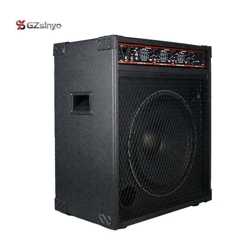 15inch powered 200W professional  bocinas parlantes bass guitar keyboard  amplifier for outdoor