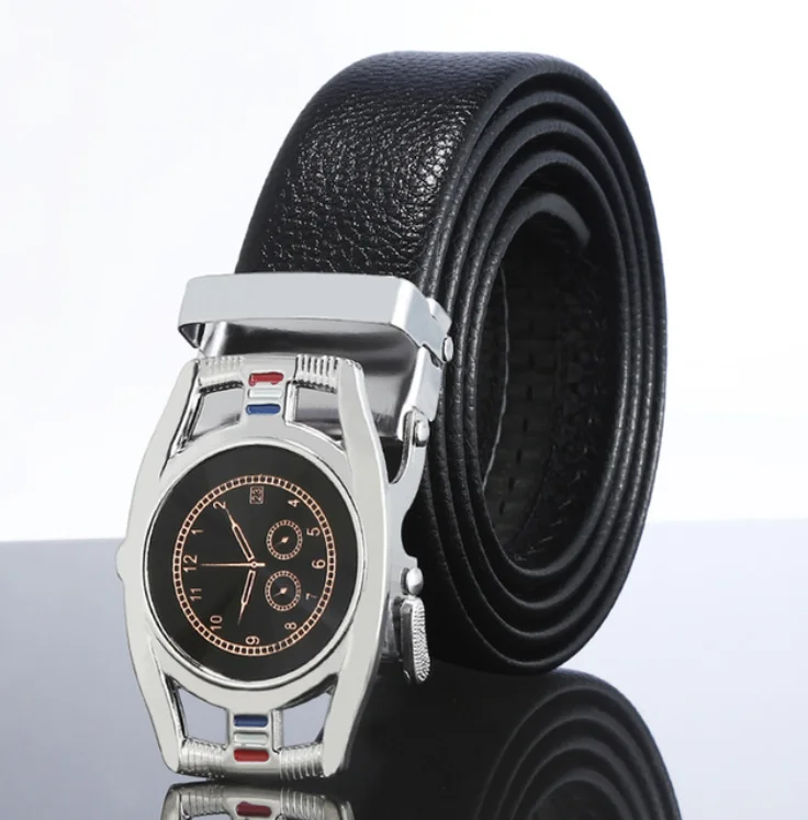 New Leather Belt Fashion Belts For Men Mens Plate Buckle Belt Punch Buckle wholesale factory