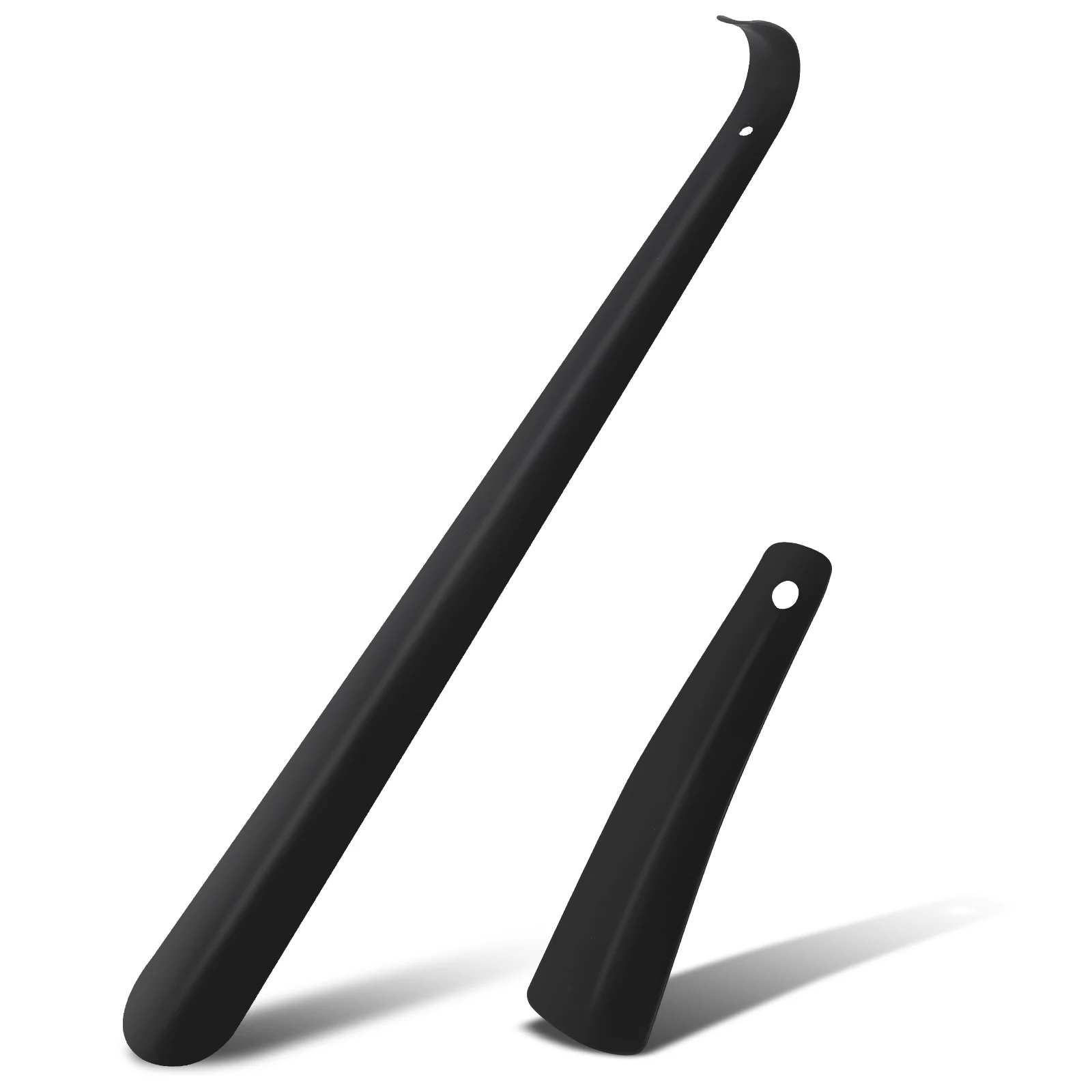 14 CM  & 42 CM Smooth lines wholesale stainless steel metal shoe horn