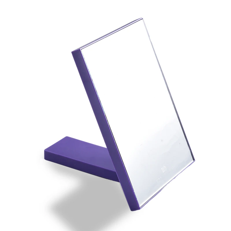 Custom Design Lovely Cute Purple Bling Bling Travel Hand Held Make up Cosmetic Mirror