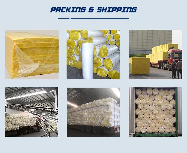 High insulating glass wool blanket for metal building