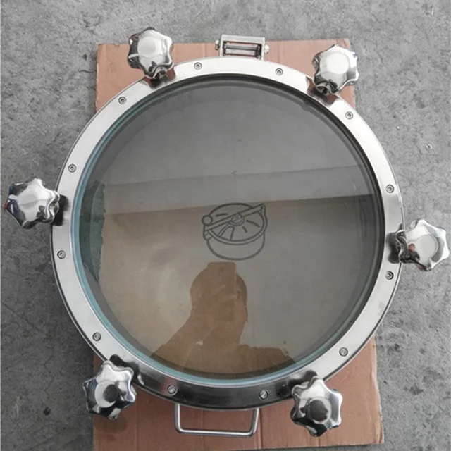 sanitary stainless steel tank manhole cover full top sight glass manway