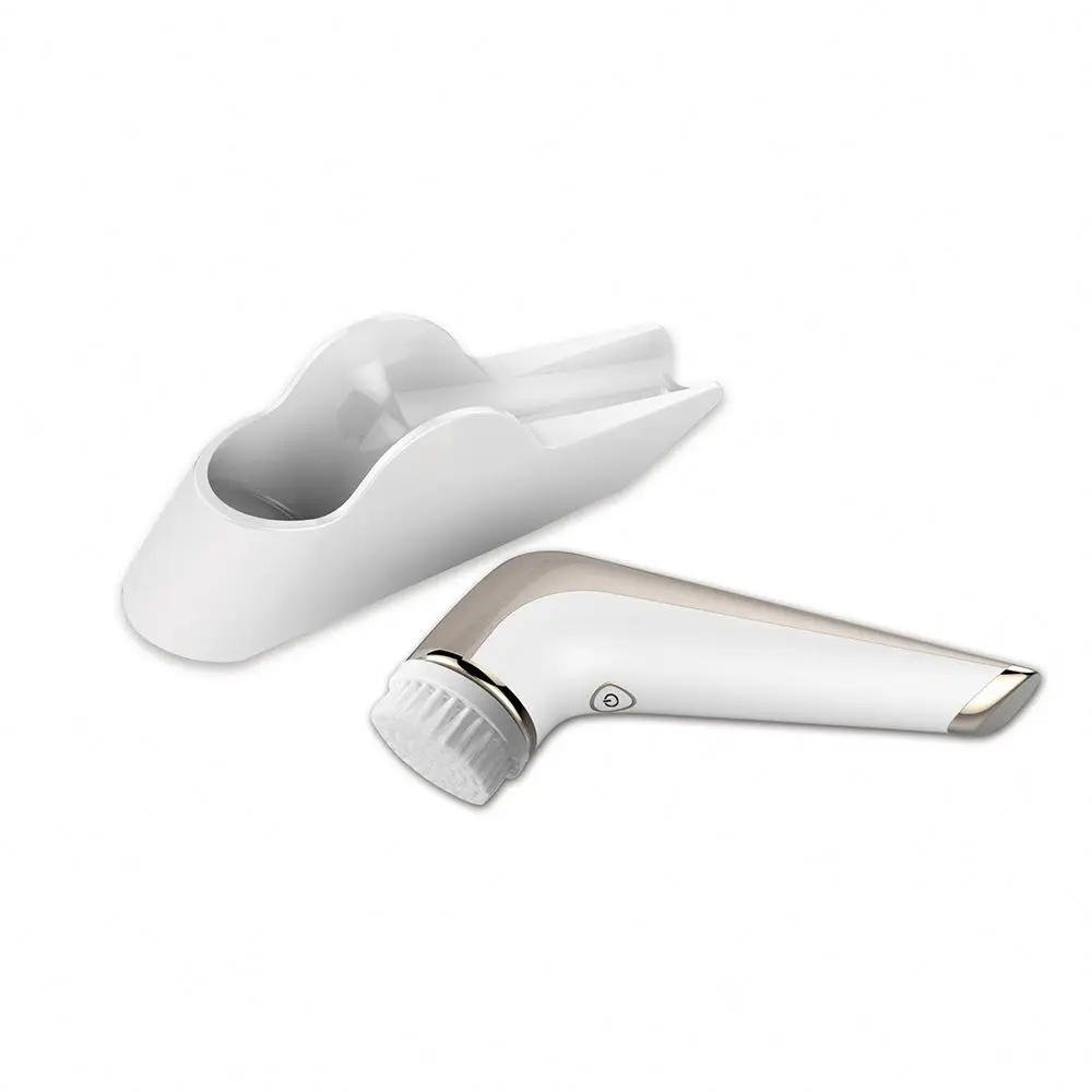 Type C Wireless Charging Red Light Therapy Adjustable 3 Speed Vibrating Facial Pore Cleaner Electric Face Cleaning Brush