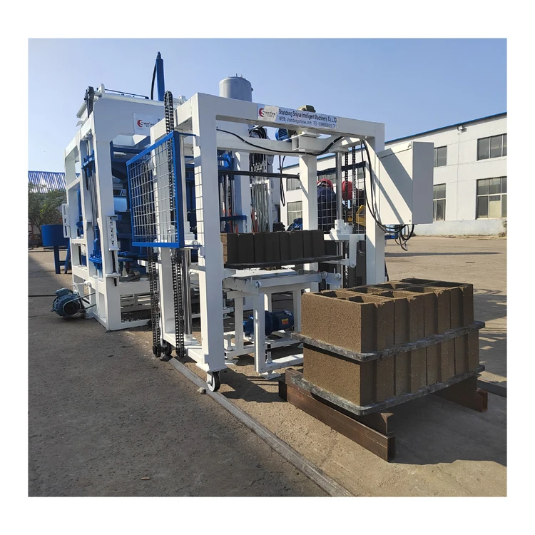 QT4-15 Hallow Block Manufacturing Fully Automatic Concrete Interlock Brick Making Machine Price for Sale
