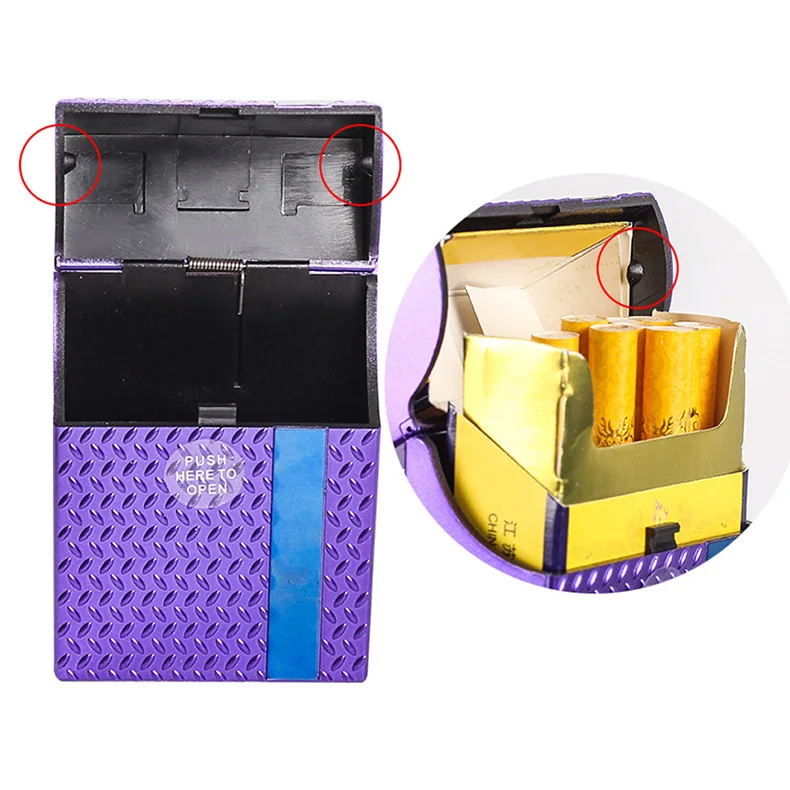 XY105CCP03-M New Design Cigarette Case Household Male 20pcs Capacity Cigarettes OEM LOGO Tobacco Smoking Accessories