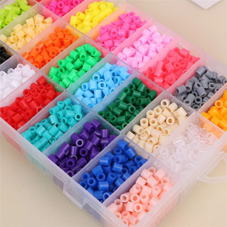 Wholesale 48 colors kit  kids DIY iron hama fuse beads 5mm .