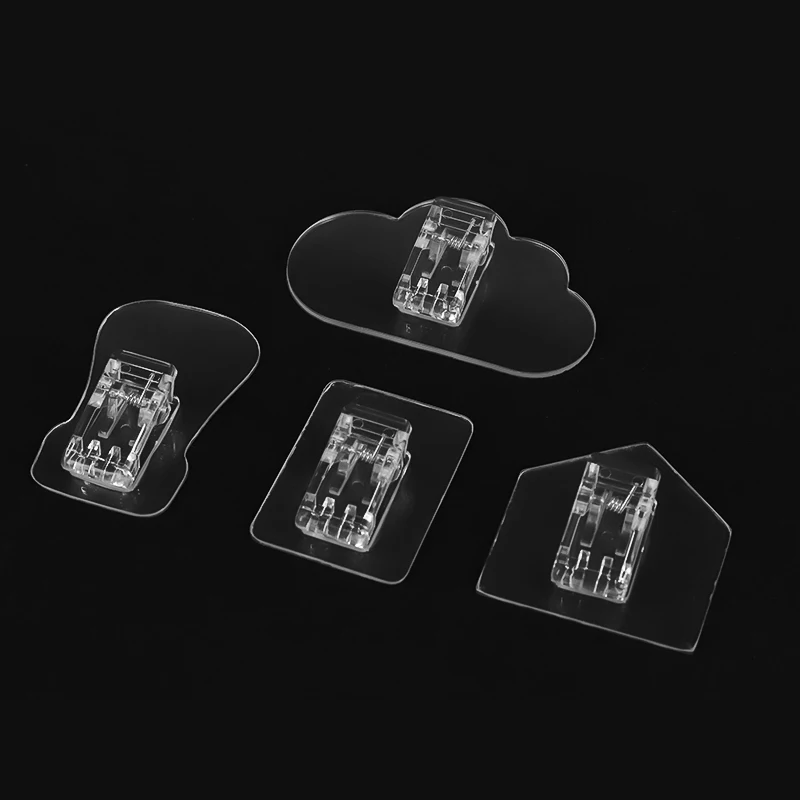 2024 New Products Novelty Hooks with Paper Clip Adhesive Plastic Clip Hooks