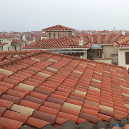 Large Quantity Of Customized  Spanish Red Clay Roof Tiles
