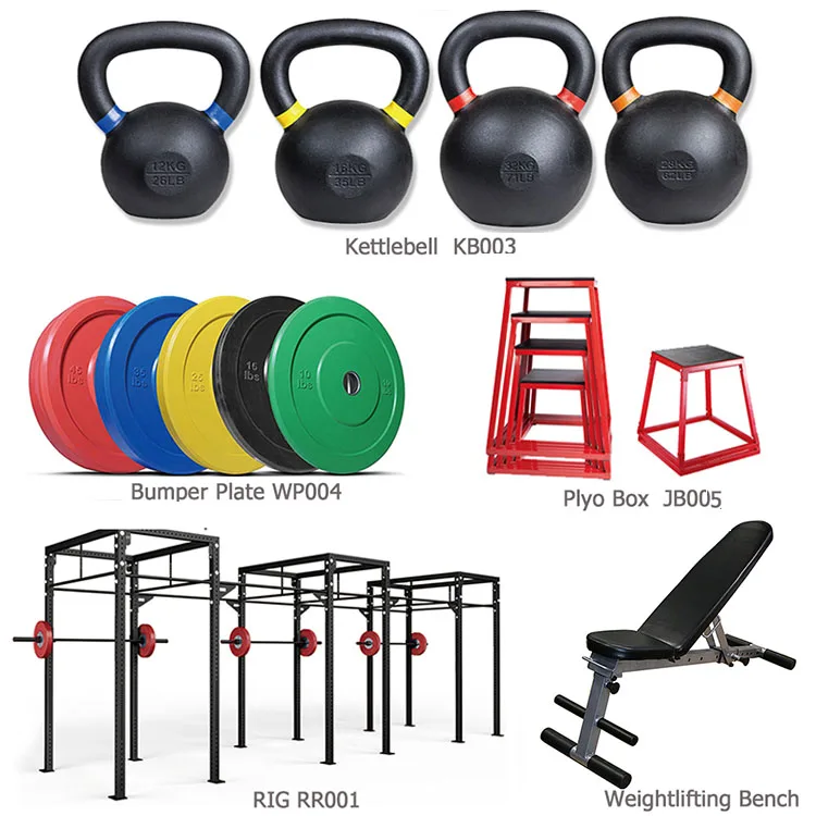 Home Gym Exercise Equipment Weight Bench Dumbbels Kettlebell Fitness Machine
