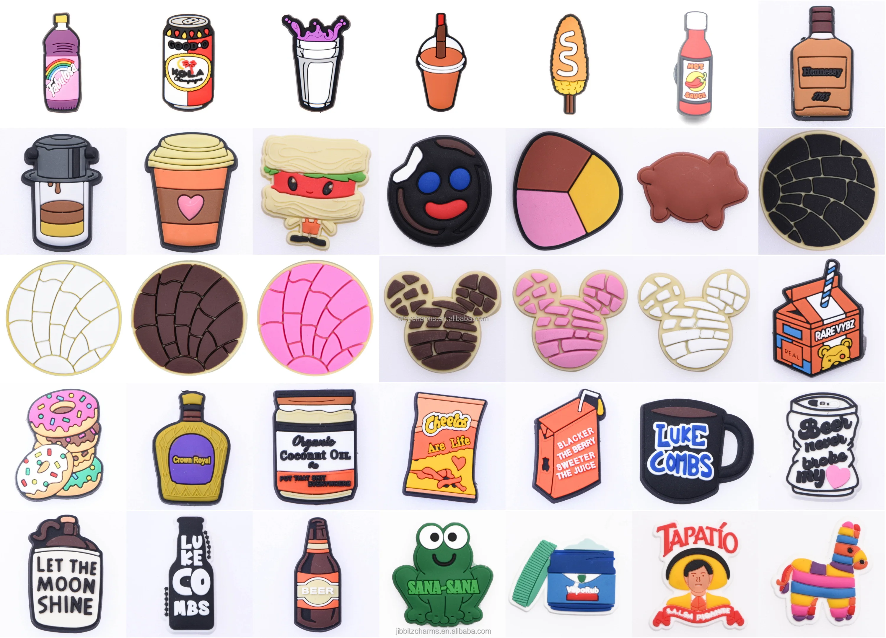 Custom clog Shoe Charm Wholesale Mexican clog charms new design shoe pin shoelace clip mexican charms for unisex clog shoes