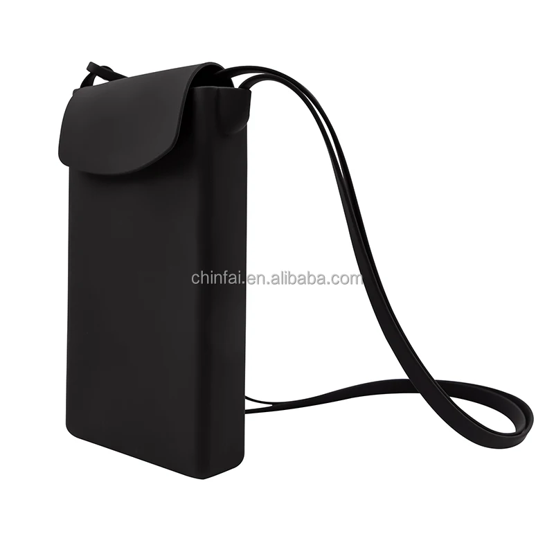 Chinfai New Waterproof Silicone Magnet Cover Crossbody Cell Phone Case Bag