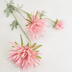 Luckygoods JH230047 Wholesale 3head Artificial Floral Chrysanthemum Real Touch Artificial Flower For Home Wedding Decoration