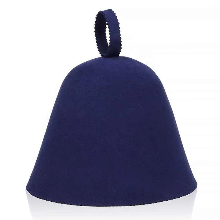 Customize wholesale 100 pure sheep wool australian merino wool felt russian wool sauna hat