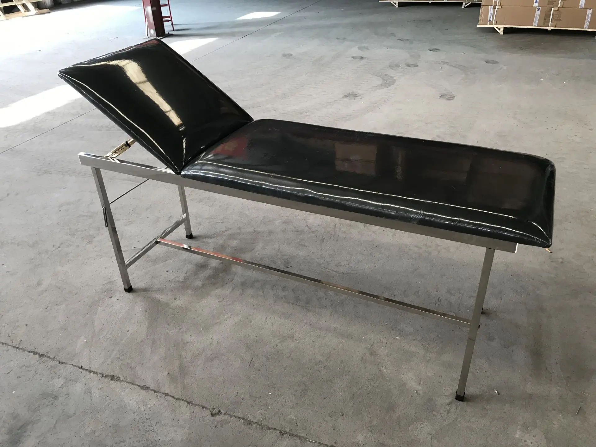 Hospital machinery adjustable back steel doctor pediatric ultrasound medical bed inspection sofa inspection bed