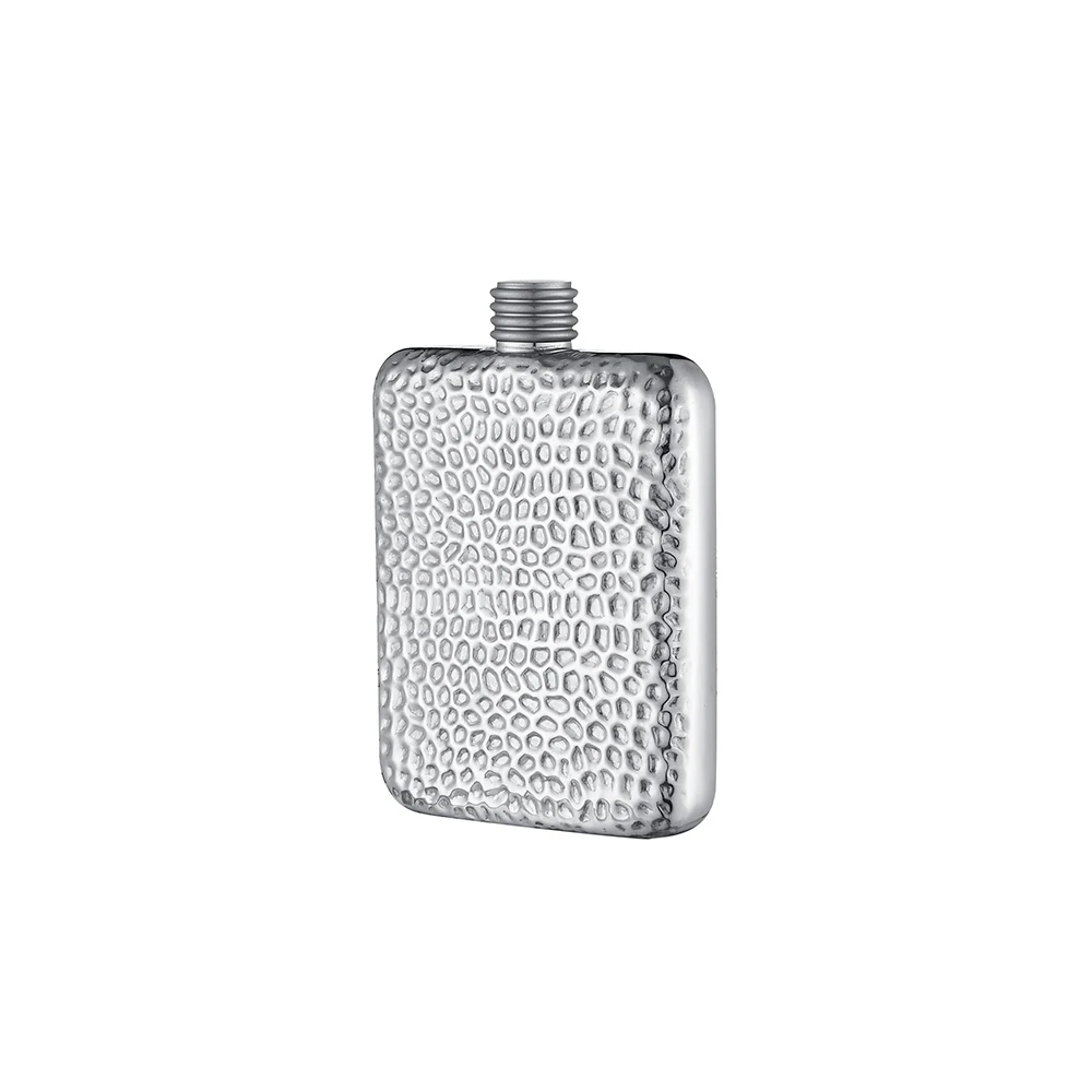 Portable Travel 6oz Stainless Steel Alcohol Liquor Hip Flask with Custom Logo Bean Pattern