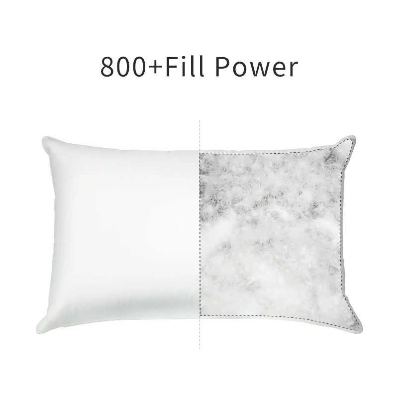
Cheap Price Good Quality White Goose Feather Down Filling Pillow Manufacturer For Hotel 