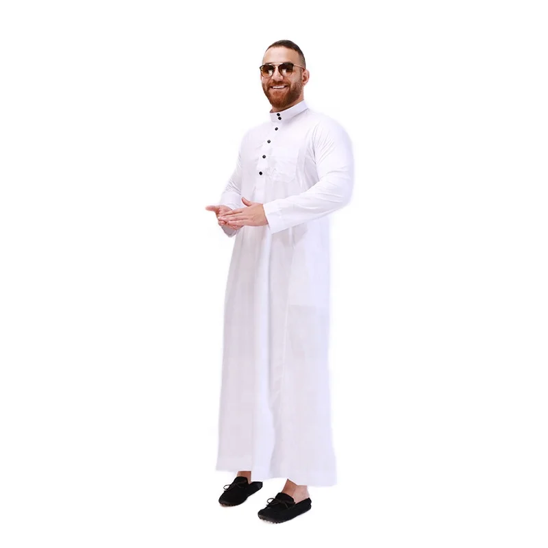 Wholesale Saudi Arabic Men Thobe Thoube Thawb Jubah kandora jubba for men arabic thobe