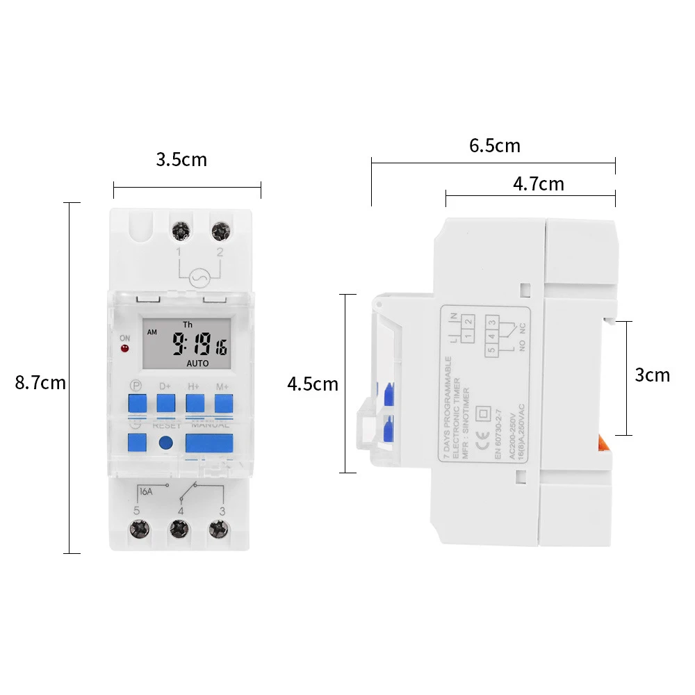 Msthermic Прямая поставка с завода TM919 230 В невоспламеняющийся автоматический переключатель передачи таймером светодиодный индикатор управления микрокомпьютером
