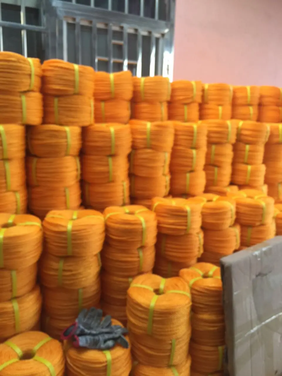 PE Rope For Sale 3 Strand PE Plastic Rope Twist Fishing Blue polyethylene High Strength Packaging Color Rope 6MM 8MM 16MM