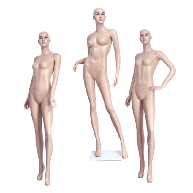 Hot sale skin color frp sexy lifelike ladies female realistic fiberglass mannequin full body women dummy sale with make up head