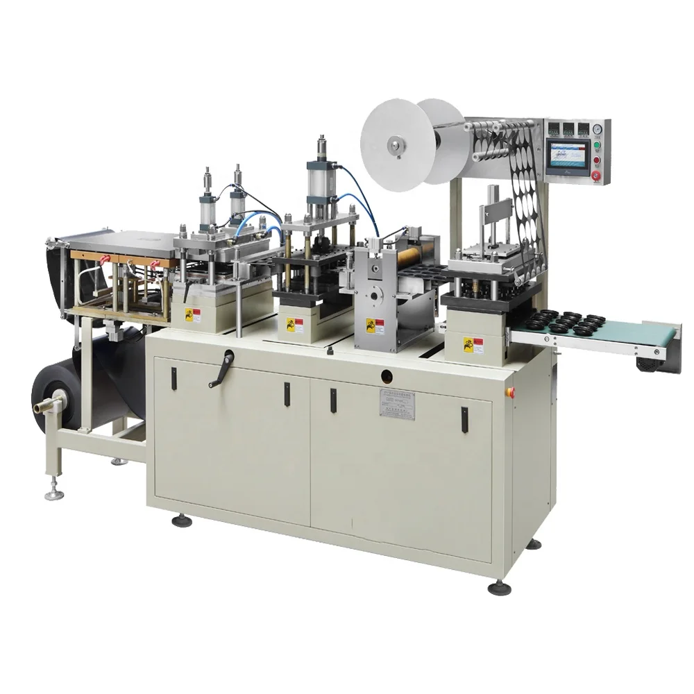 Автоматическая машина для изготовления крышек бумажных стаканчиков