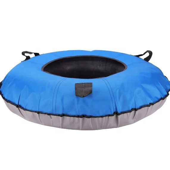 High Quality Adult Snow Tubes with cover 100cm 110cm 120cm for Winter Play with soft PVC bottom