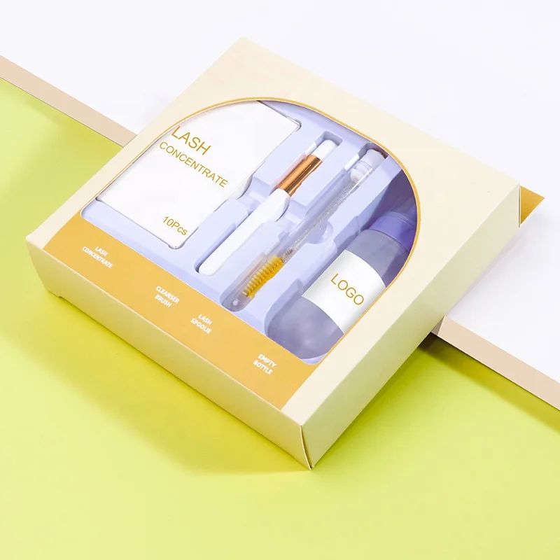 Organic Vegan eyelash shampoo Wholesale lash cleanser kit Deep Clean lash shampoo kit Mite removal cleanser Fruity lash shampoo