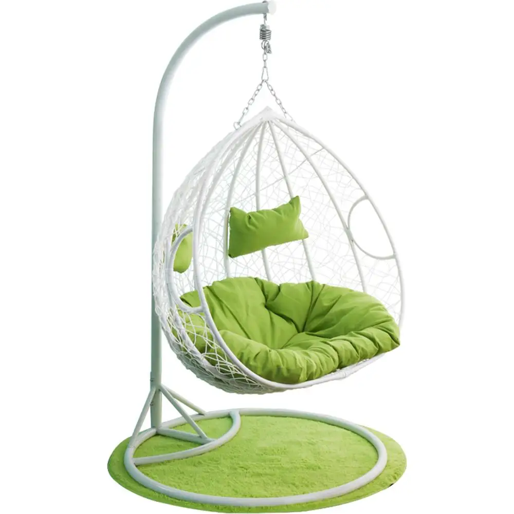 Rattan Wicker Modern Double Egg Afaf Swing Hanging Swing Chair, Egg Swing