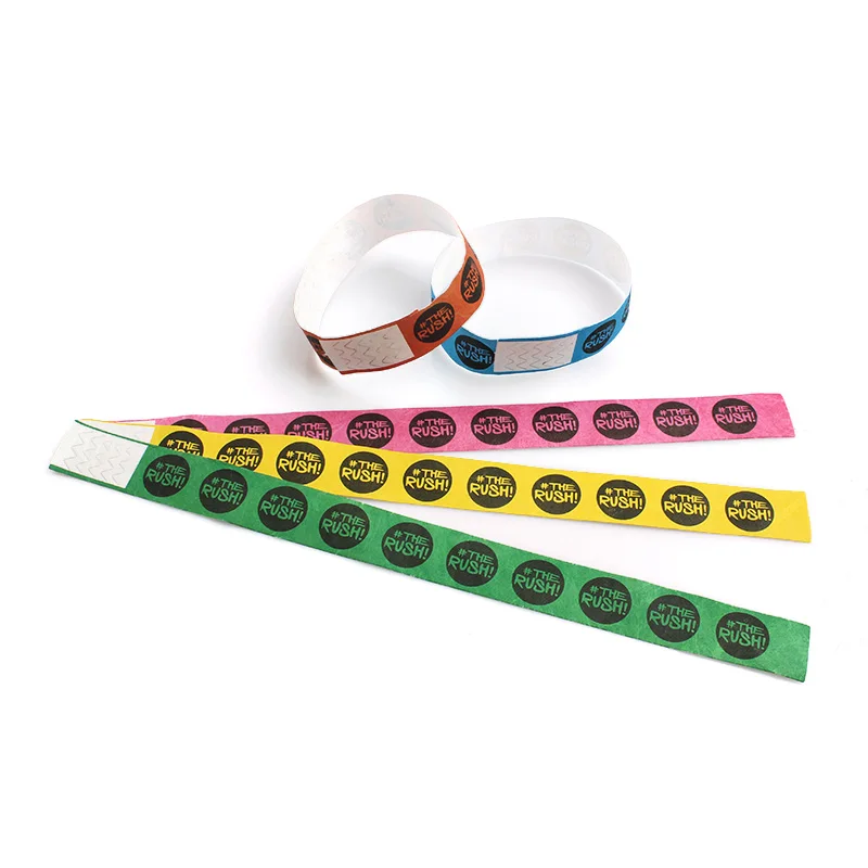 
Paper Bracelets Wristband Tyvek for Activity Custom Cheap Waterproof Wedding Party Favor Event & Party Supplies 