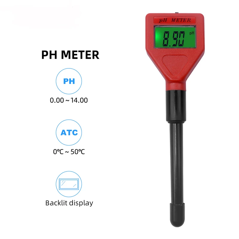 
PH-98103 High Precision Water Quality Tester Digital PH Analyzer Backlight Display PH Meter for Aquarium Hydroponics Laboratory 