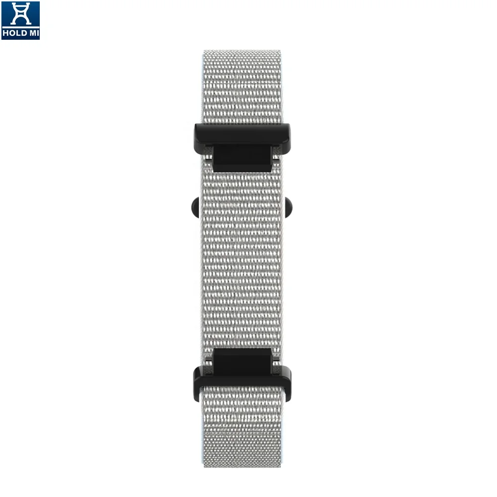 Nylon Watch Band HOLDMI High Quality Low Price 70511 Series Seashell Color 14 Mm for Fitbit Inspire Nylon Loop Hold MI Sport