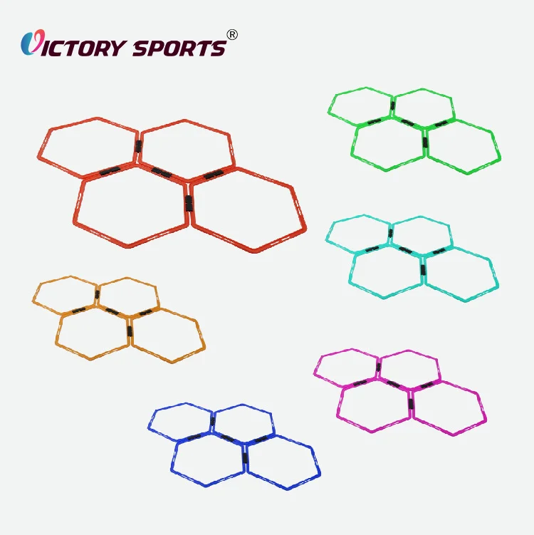 Professional Adjustable PP Football Soccer Training Hex Agility Speed Ladders