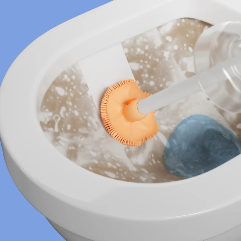 Premium TPR Household Cleaning Tool Accessories High Efficiency Hanging Cleaning Brush Toilet Brush Bathroom Cleaning Silicone