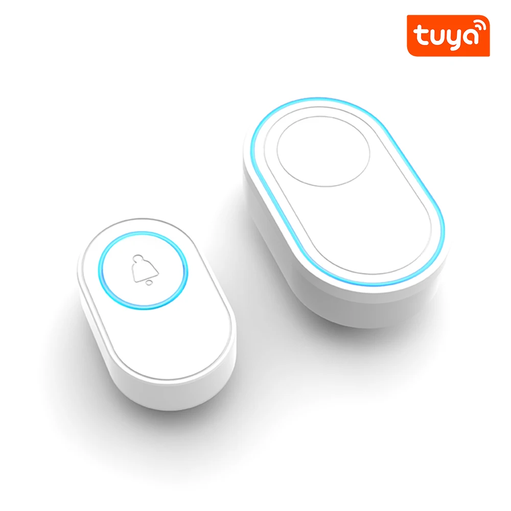 Беспроводной дверной звонок Tuya с поддержкой Wi-Fi и аккумулятором устройство для домашней безопасности 58 мелодий звонка умный