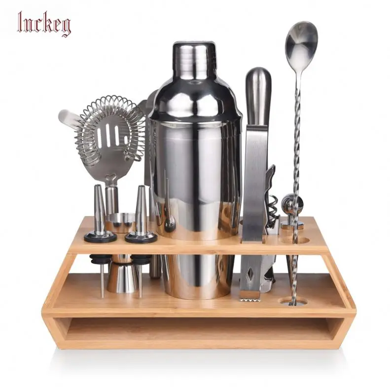 100% Organic Bartender Rack,  Storage Holder Bartender Shaker Tools Rack