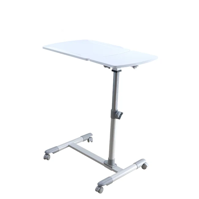 Hot sales height adjustable hospital equipment overbed table
