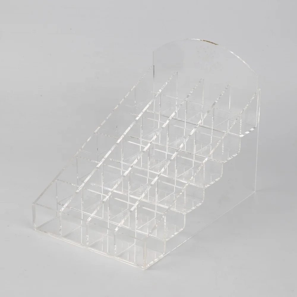Hot Sales Clear acrylic plastic makeup holder acrylic nail polish organizer