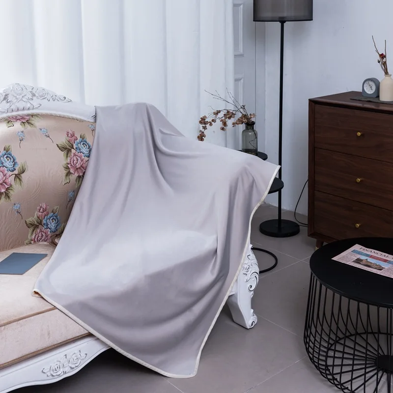 Cold feeling ice silk blanket summer thin air-conditioning office children nap machine washable ice cool blanket