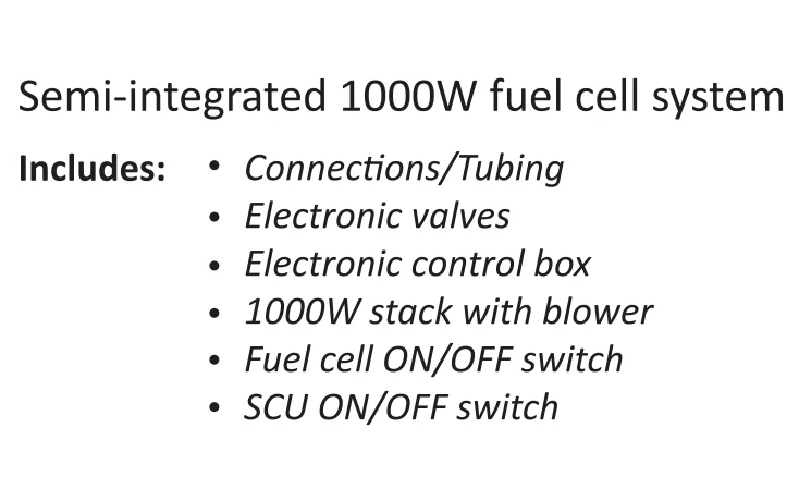 1KW Integrated Multi-Purpose Hydrogen PEM Fuel Cell