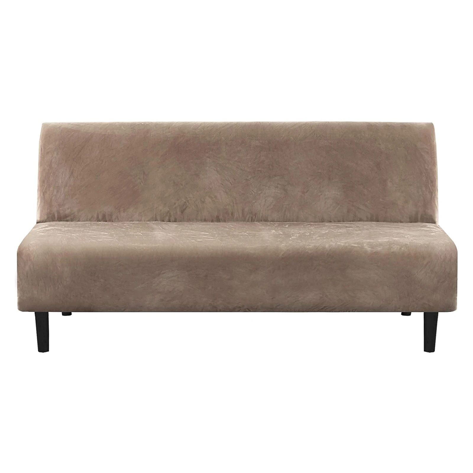 Solid color all-inclusive sofa covers custom fabric armless sofa bed cover folding seat slipcover thicker sofa covers