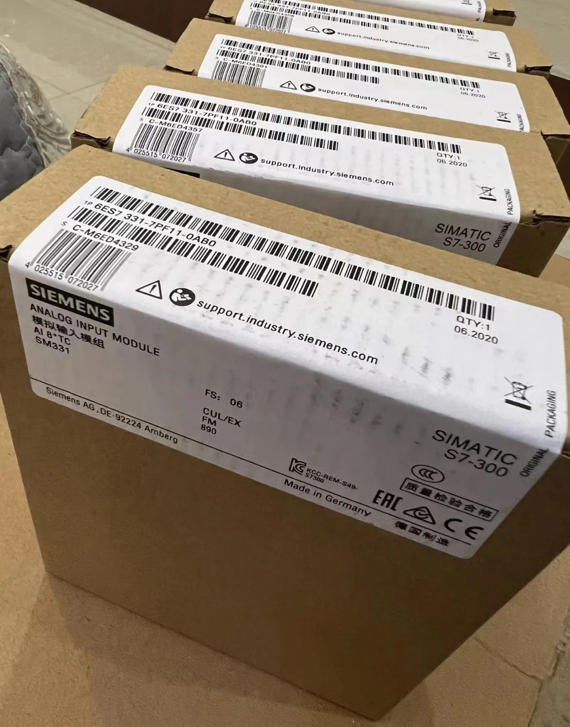 100%NEW CPU 313C SIMATIC S7-300 PLC Power Supply Module Compact CPU 6ES7331-7PF11-0AB0